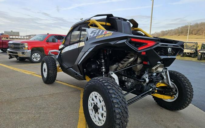 2024 Can-Am® Maverick R X RS with Smart-Shox Carbon Black & Neo Yellow