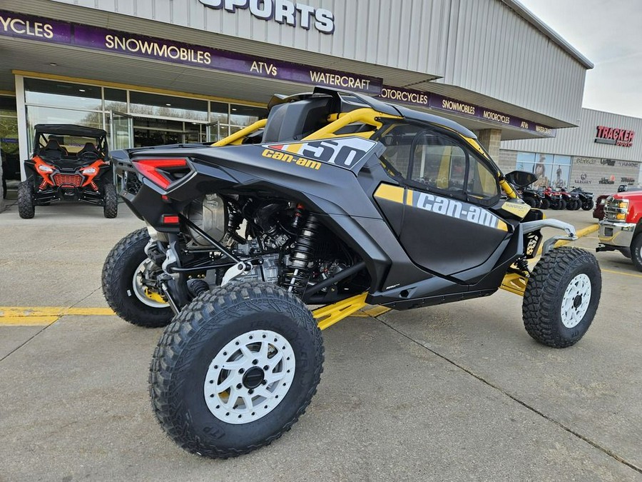 2024 Can-Am® Maverick R X RS with Smart-Shox Carbon Black & Neo Yellow