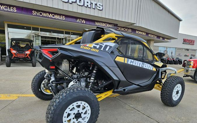 2024 Can-Am® Maverick R X RS with Smart-Shox Carbon Black & Neo Yellow