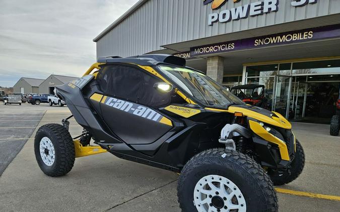 2024 Can-Am® Maverick R X RS with Smart-Shox Carbon Black & Neo Yellow