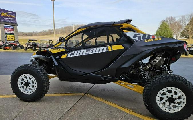 2024 Can-Am® Maverick R X RS with Smart-Shox Carbon Black & Neo Yellow