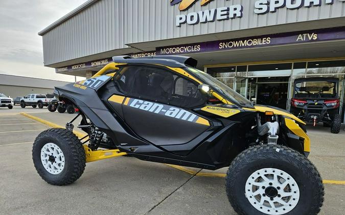 2024 Can-Am® Maverick R X RS with Smart-Shox Carbon Black & Neo Yellow