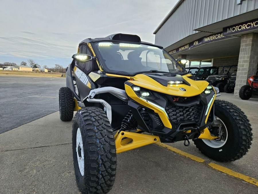 2024 Can-Am® Maverick R X RS with Smart-Shox Carbon Black & Neo Yellow