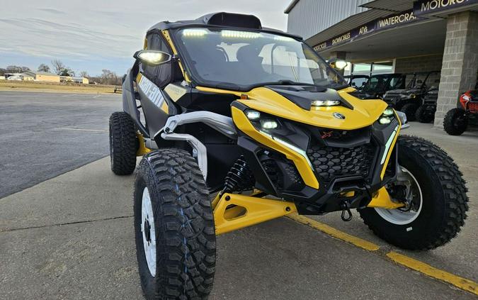 2024 Can-Am® Maverick R X RS with Smart-Shox Carbon Black & Neo Yellow