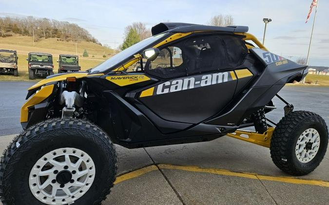 2024 Can-Am® Maverick R X RS with Smart-Shox Carbon Black & Neo Yellow