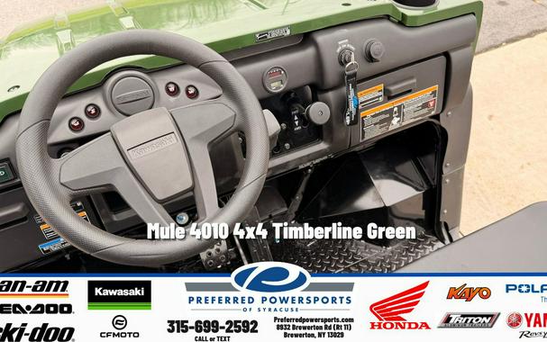 2026 Kawasaki Mule 4010 4x4 Timberline Green