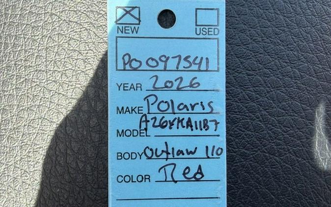 2026 Polaris Outlaw 110 EFI