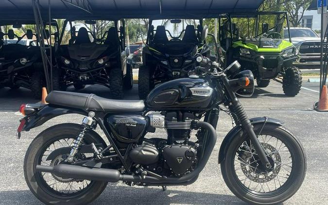 2019 Triumph Bonneville T100 Black Jet Black