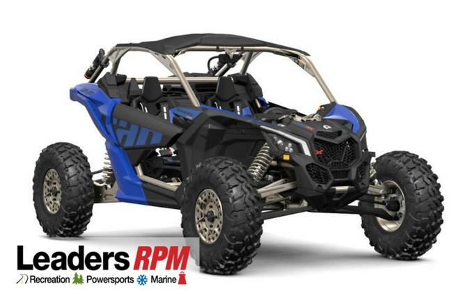 2024 Can-Am® Maverick X3 X rs Turbo RR with Smart-Shox Dazzling Blue & Carbon Black