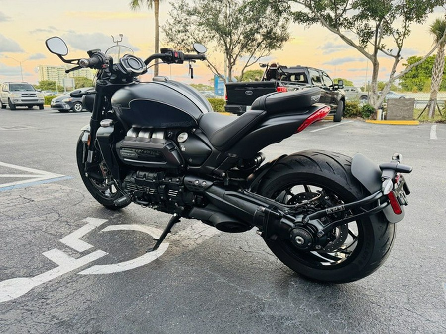 2025 Triumph Rocket 3 Storm GT Matte Sapphire Black And Satin P