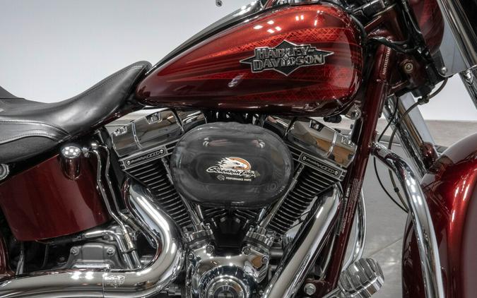 2012 HARLEY-DAVIDSON FLSTSE2 SOFTAIL CONVERTIBLE in Crimson Red Sunglo