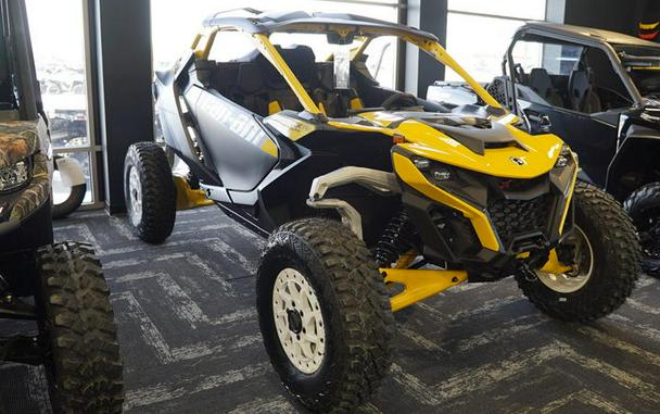 2024 Can-Am® Maverick R X RS with Smart-Shox Carbon Black & Neo Yellow