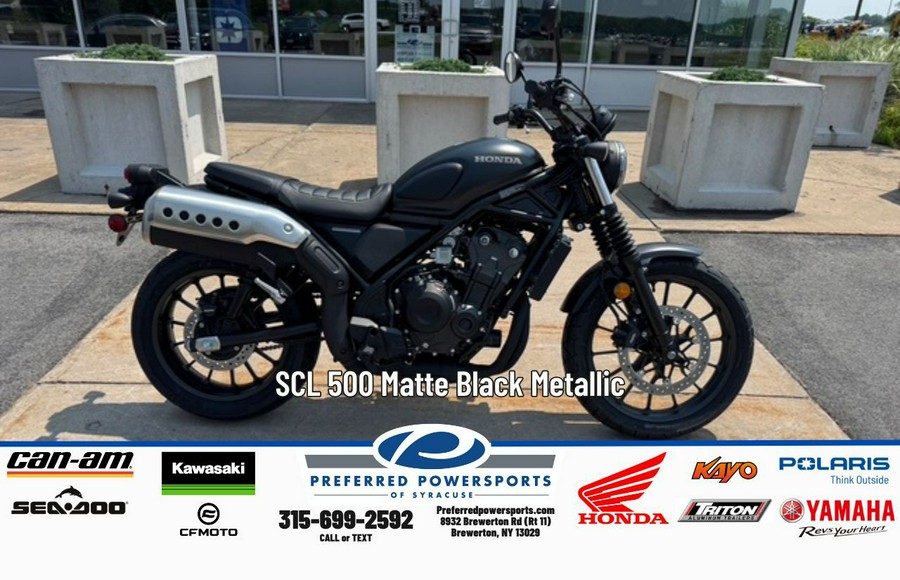 2025 Honda SCL 500 Matte Black Metallic