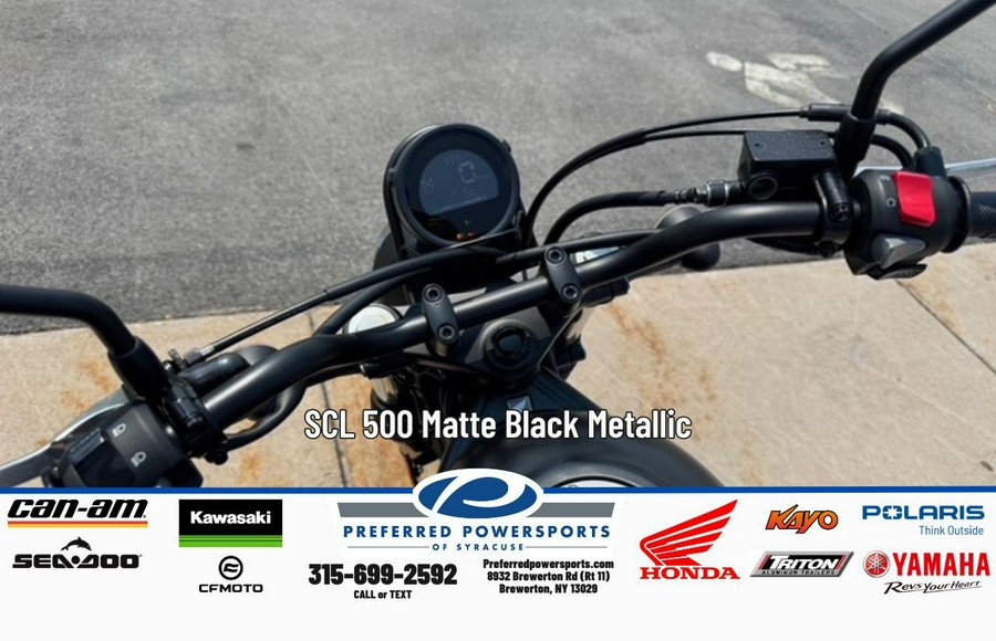 2025 Honda SCL 500 Matte Black Metallic