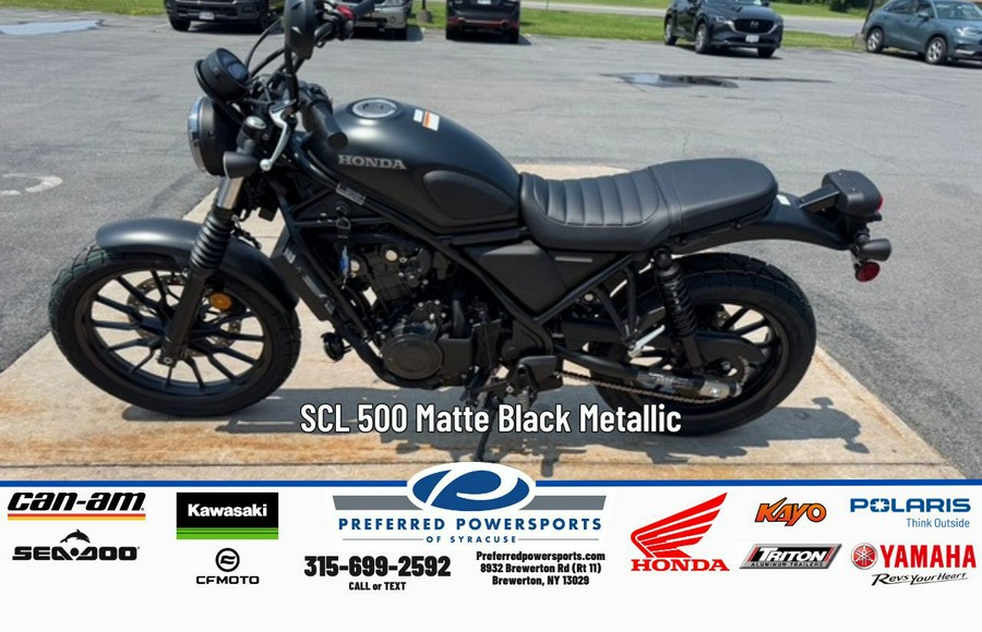 2025 Honda SCL 500 Matte Black Metallic
