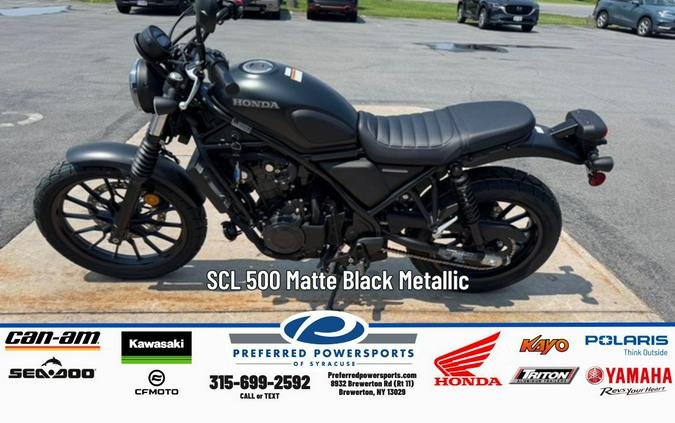 2025 Honda SCL 500 Matte Black Metallic