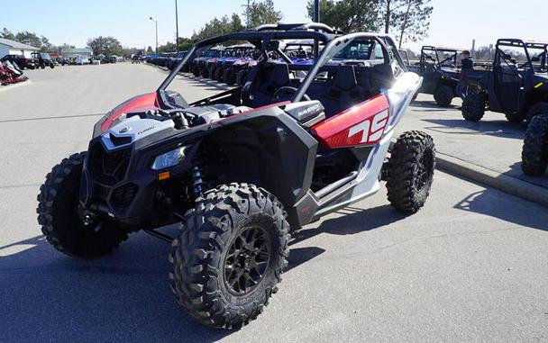 2024 Can-Am® Maverick X3 DS Turbo Fiery Red & Hyper Silver