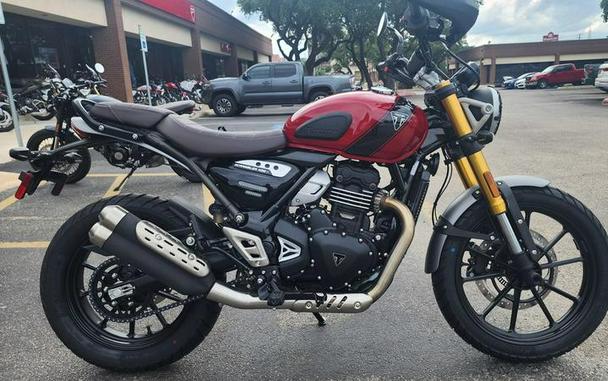 2024 Triumph Scrambler 400 X Carnival Red / Phantom Black