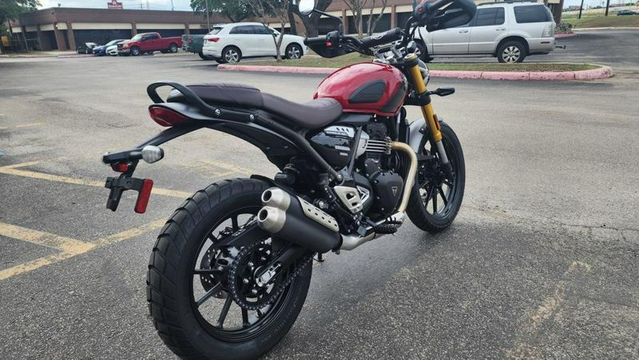 2024 Triumph Scrambler 400 X Carnival Red / Phantom Black