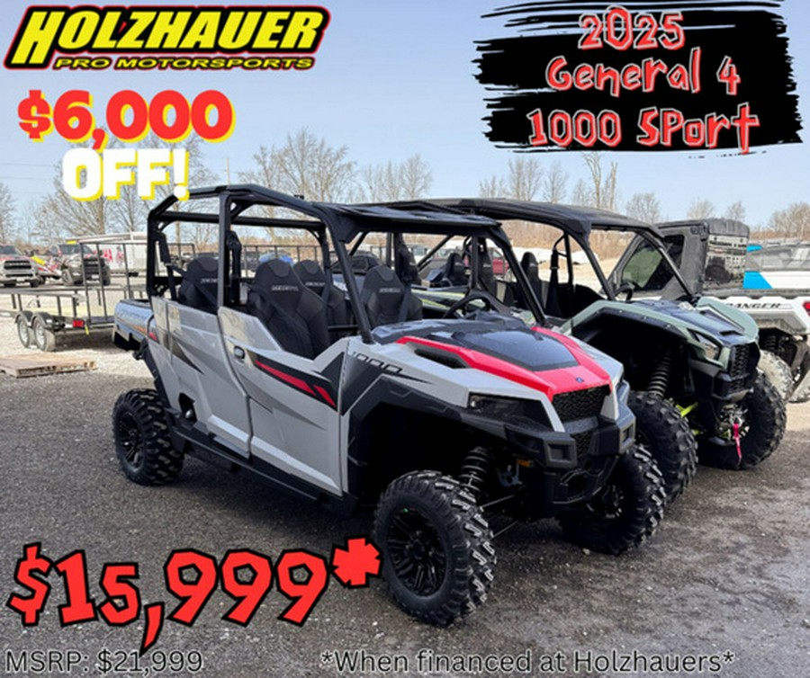 2025 Polaris GENERAL 4 1000 Sport