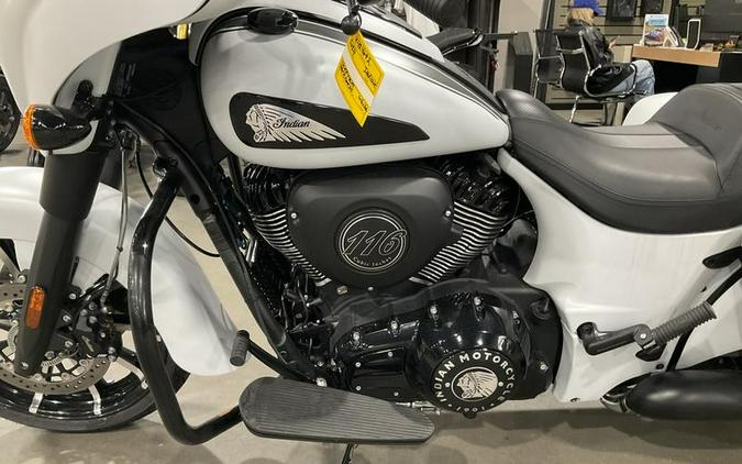 2024 Indian Motorcycle® Chieftain® Dark Horse® Ghost White Metallic Smoke