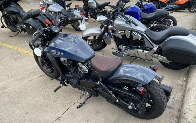 2024 Indian Motorcycle® Scout® Bobber ABS Icon Stealth Gray Azure Crystal