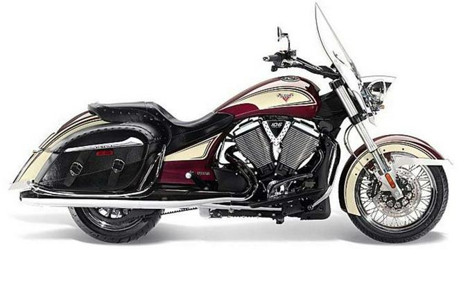 2013 Victory Motorcycles® Cross Roads Classic® Burgundy & Khaki W/ Graphics