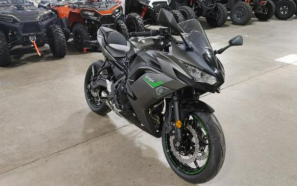 2024 Kawasaki Ninja® 650 Metallic Matte Graphenesteel Gray/Ebony