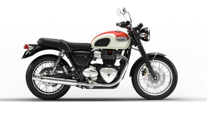 2018 Triumph Bonneville T100 New England White/ Intense Orange