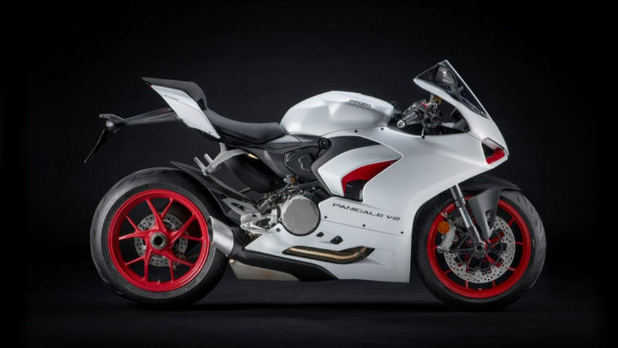 2021 Ducati Panigale V2 White Rosso Livery