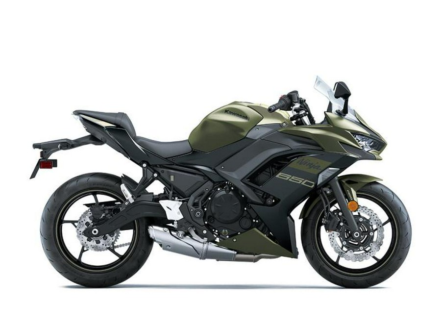 2024 Kawasaki Ninja® 650 Metallic Covert Green/Metallic Spark Black