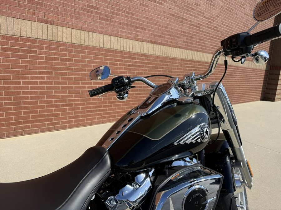 2026 Harley-Davidson® Fat Boy® Olive Steel Metallic / Vivid Black Chrome Trim
