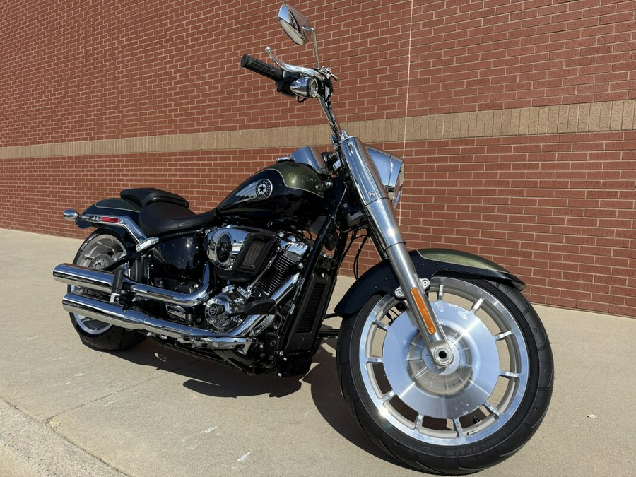 2026 Harley-Davidson® Fat Boy® Olive Steel Metallic / Vivid Black Chrome Trim