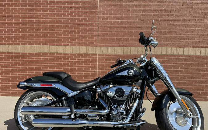 2026 Harley-Davidson® Fat Boy® Olive Steel Metallic / Vivid Black Chrome Trim