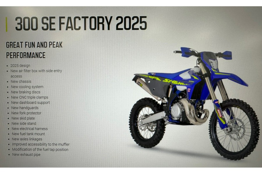 2025 Sherco SE-F 300 Factory 2T (2-Stroke)