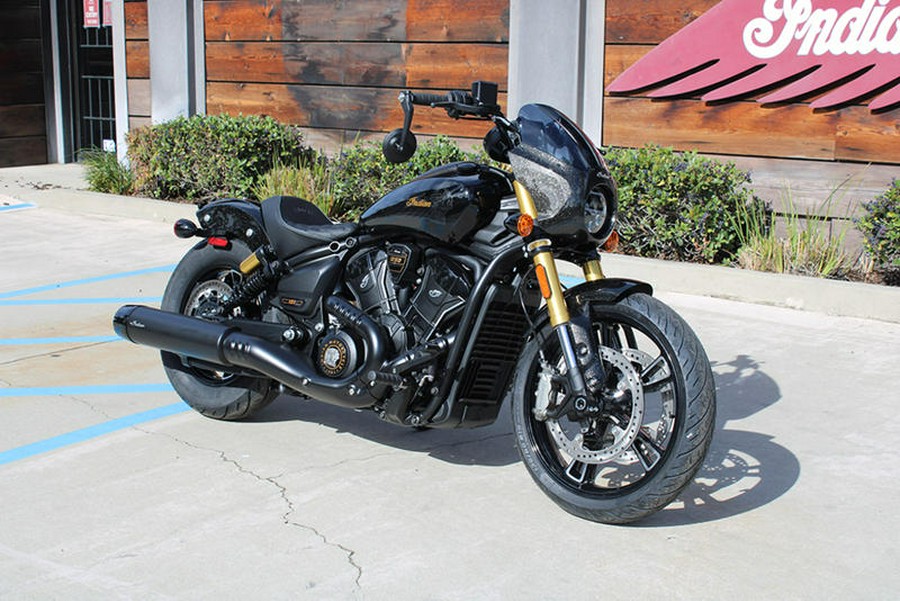 2026 Indian Motorcycle® 101 Scout® Black Crystal with Super Graphite
