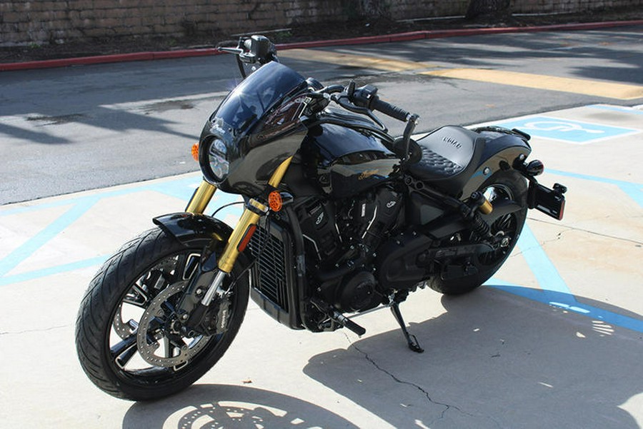 2026 Indian Motorcycle® 101 Scout® Black Crystal with Super Graphite