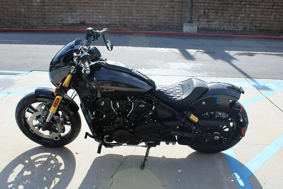 2026 Indian Motorcycle® 101 Scout® Black Crystal with Super Graphite
