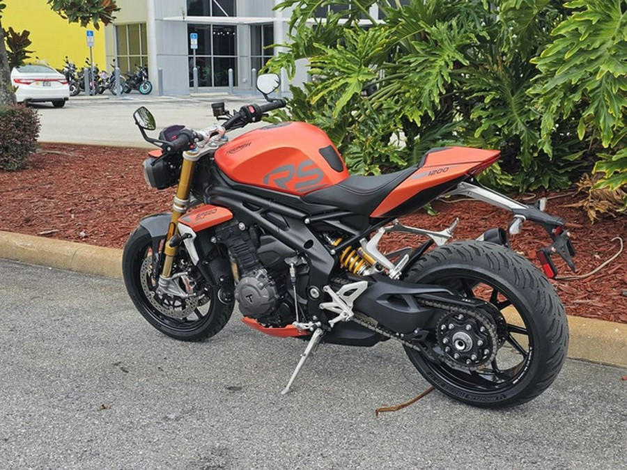 2023 Triumph Speed Triple 1200 RS Matte Baja Orange