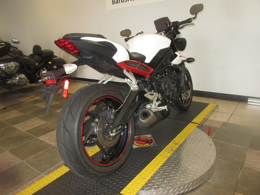 2018 Triumph Street Triple R Crystal White Metallic