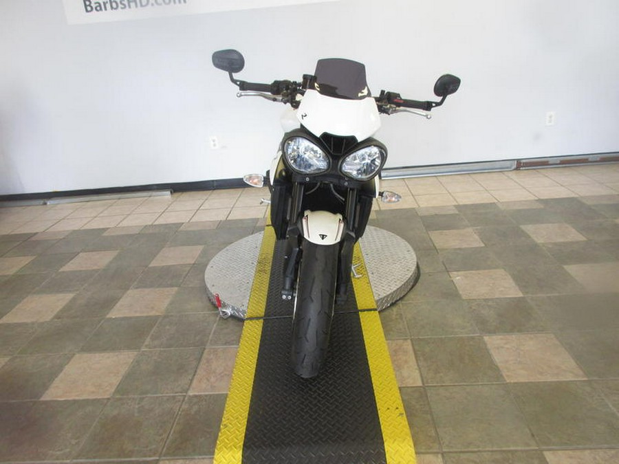 2018 Triumph Street Triple R Crystal White Metallic