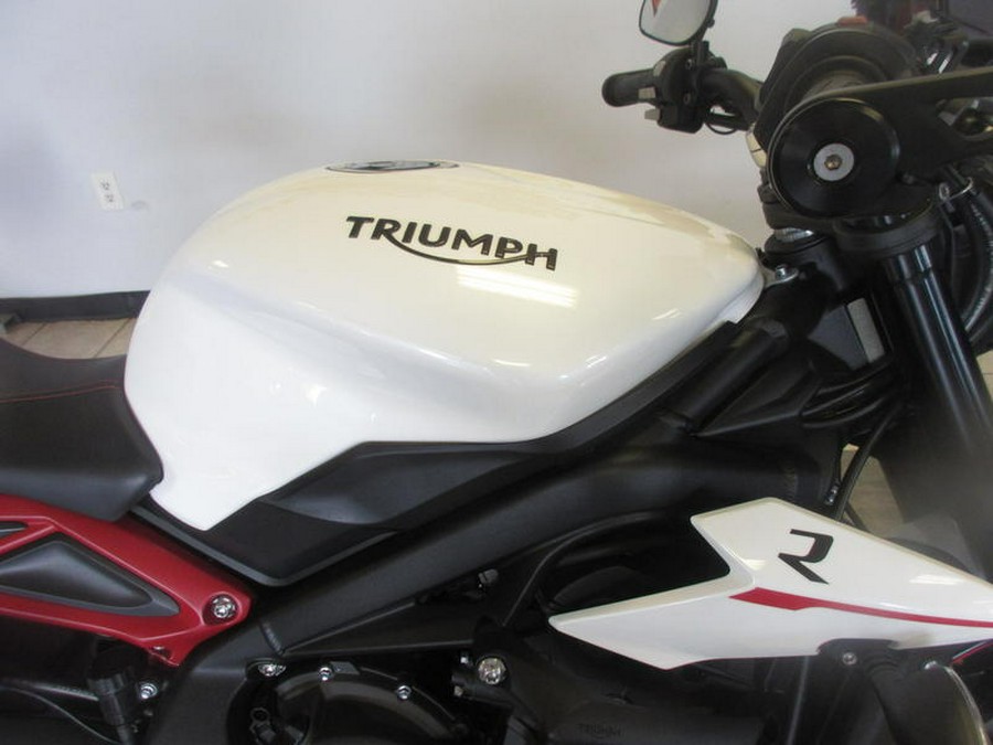 2018 Triumph Street Triple R Crystal White Metallic