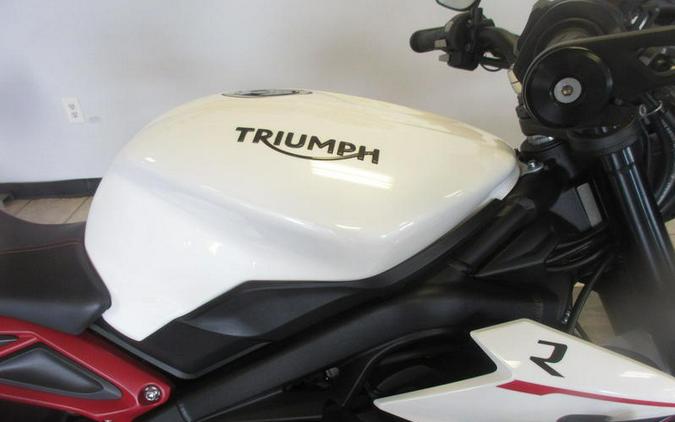 2018 Triumph Street Triple R Crystal White Metallic