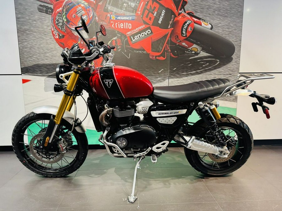 2023 Triumph Scrambler 1200 XE Carnival Red / Jet Black