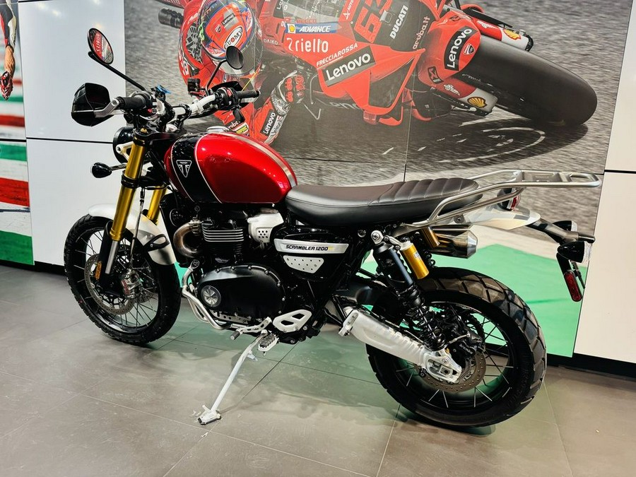 2023 Triumph Scrambler 1200 XE Carnival Red / Jet Black