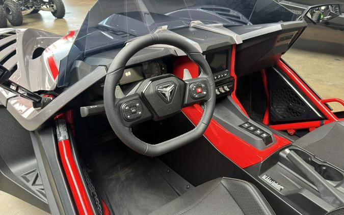 2026 Polaris Slingshot R AutoDrive Radiant Gray with Indy Red Pearl