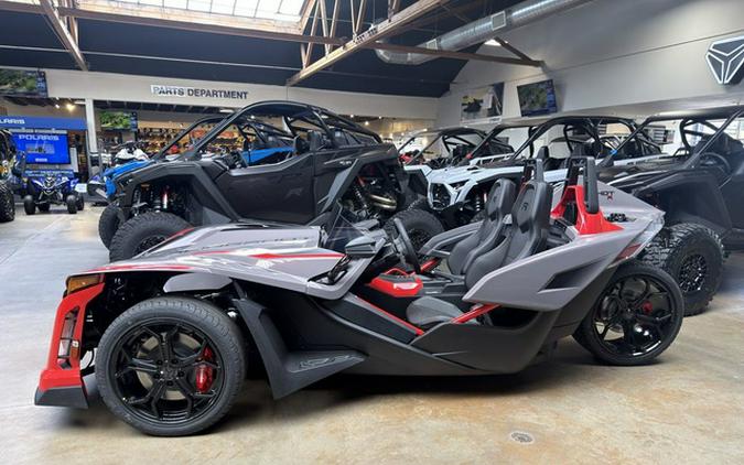 2026 Polaris Slingshot R AutoDrive Radiant Gray with Indy Red Pearl