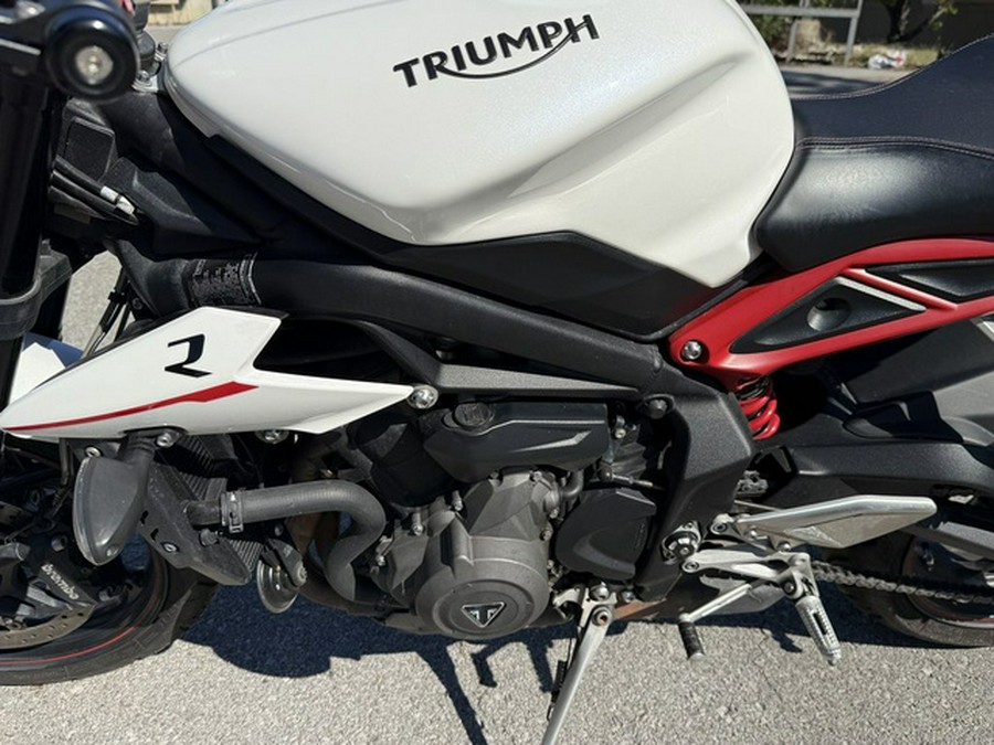 2018 Triumph Speed Triple R Crystal White