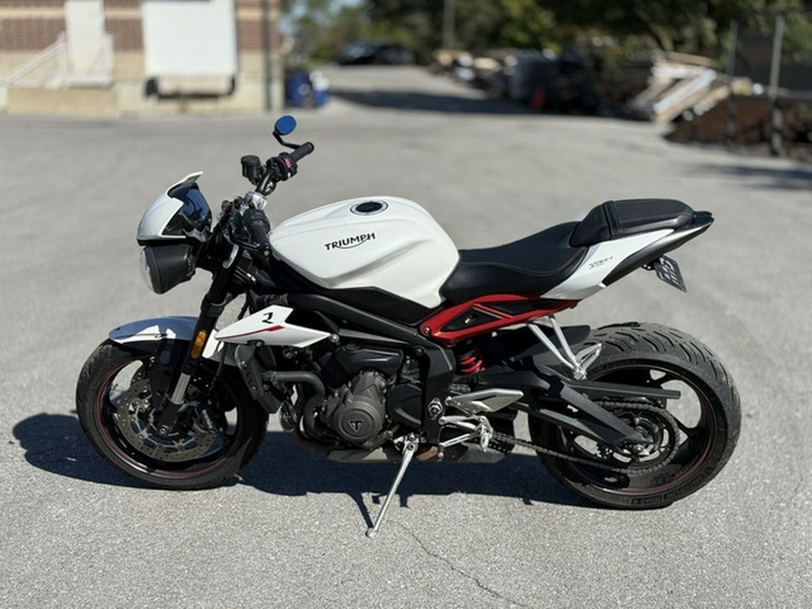 2018 Triumph Speed Triple R Crystal White