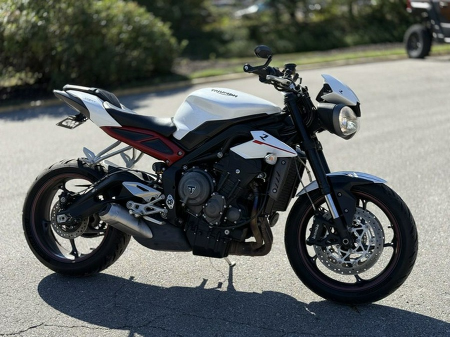 2018 Triumph Speed Triple R Crystal White